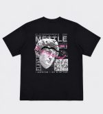 تیشرت مشکی مردانه طرح METTLE - تصویر 2